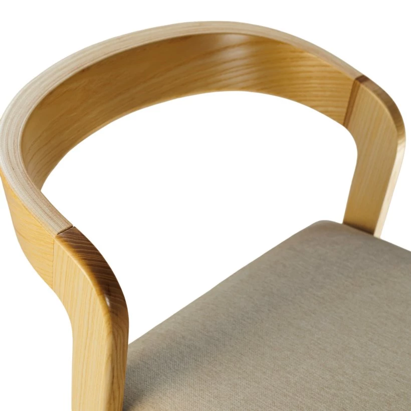 стілець з виглядом в обстановці (Стілець барний Floki натуральний ясен із накладкою)