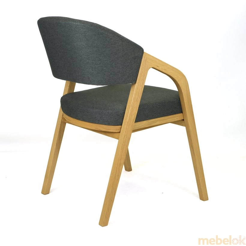стул с видом в обстановке (Кресло Otis натуральный (дуб))