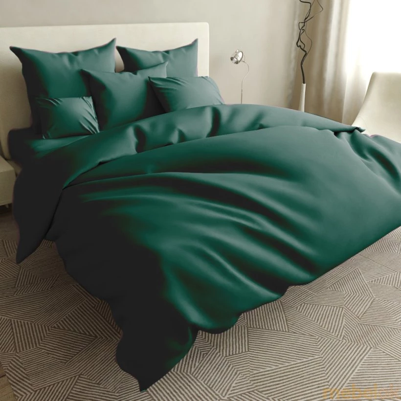 Комплект постельного белья Manner Dark green бязь евро