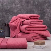 Полотенце махровое Rossa 40x70 темно-розовое