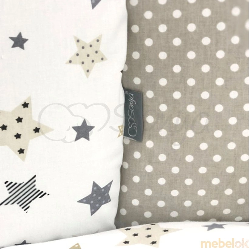 Спальный комплект Baby Design Stars серый