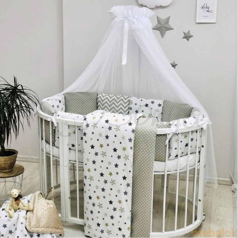 Спальный комплект Baby Design Stars серый от фабрики Маленькая Соня