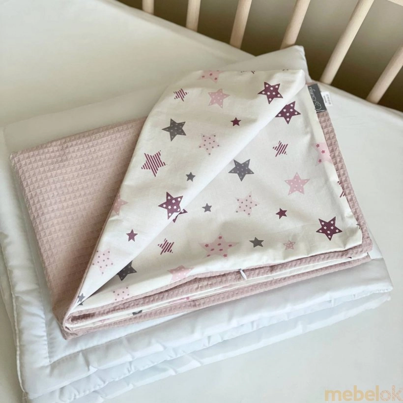 Плед-конверт с одеялом Baby Dream Stars розовый от фабрики Маленькая Соня