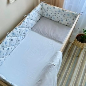 Комплект для кроватки Baby Dream Stars голубой
