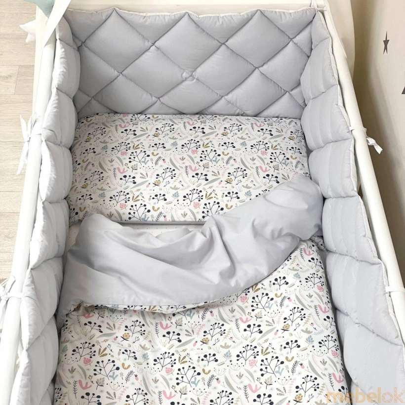 Комплект для ліжечка Baby Mix Скандинавські бутони від фабрики Маленькая Соня