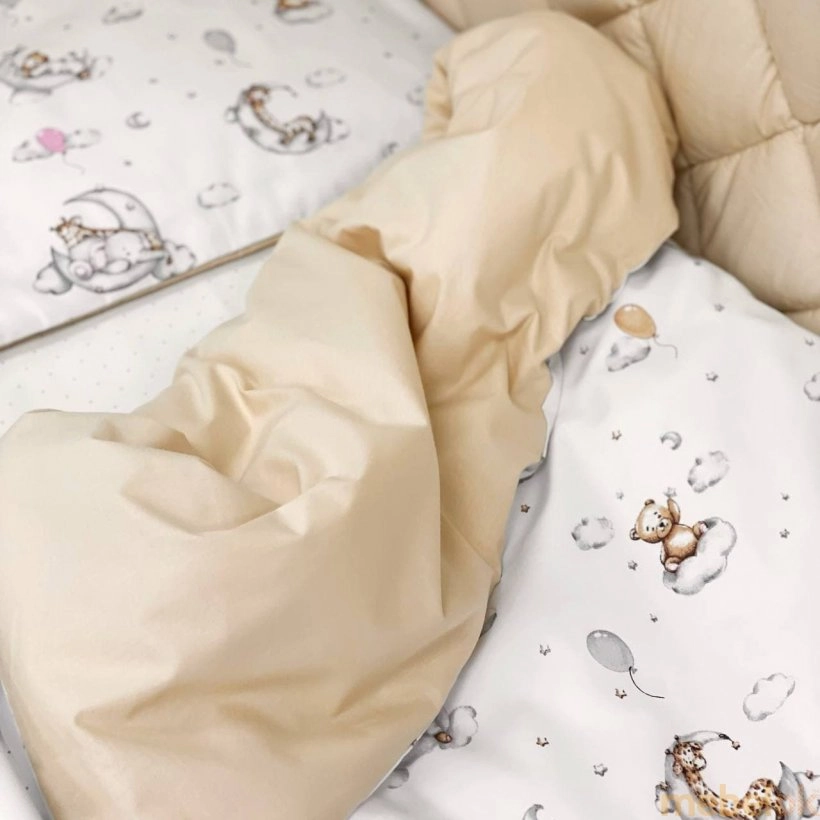 Комплект для ліжечка Baby Mix Тедді бежевий від фабрики Маленькая Соня