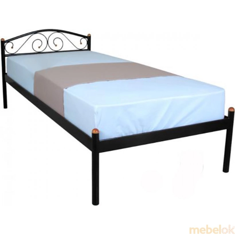 Кровать ALBA 90х200 black