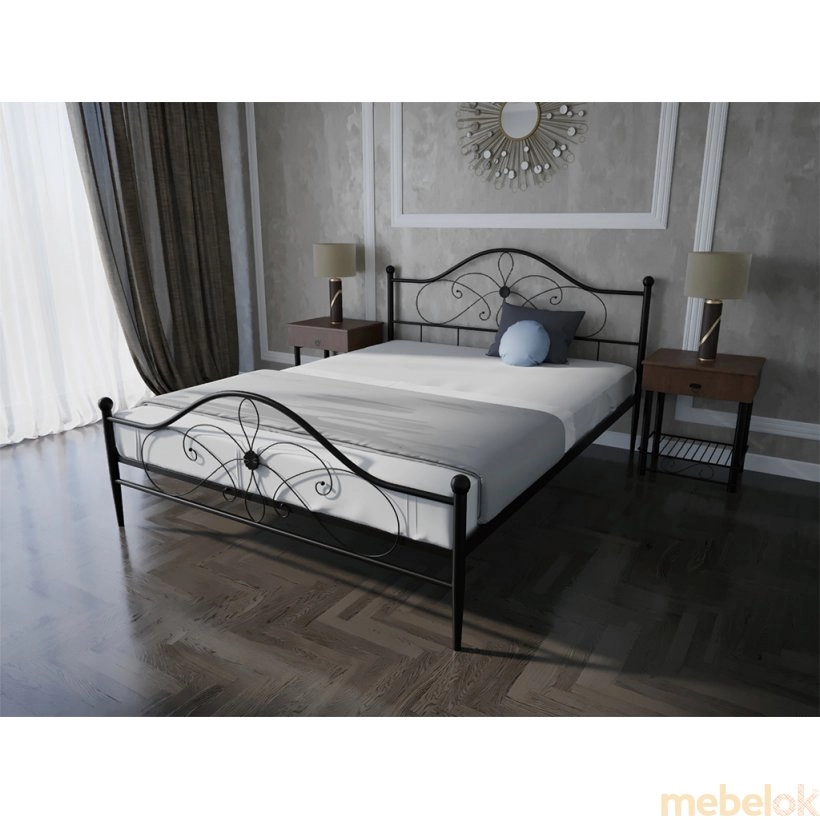 ліжко з виглядом в обстановці (Кровать Фелиция 160х190)