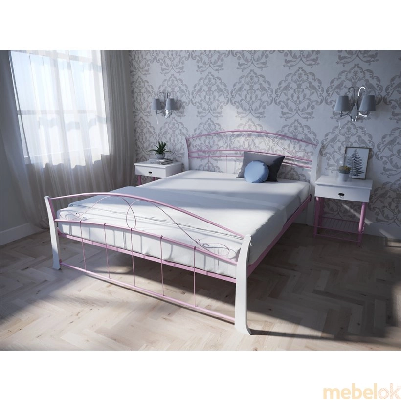 Кровать Селена Вуд 160х190 с другого ракурса