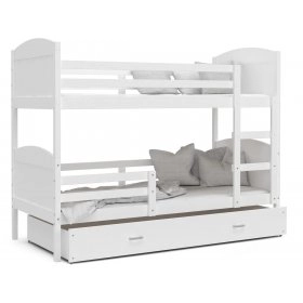 Ліжко двухъярусная Mateusz 80x160 білий