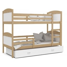 Ліжко двухъярусная Mateusz 90x200 сосна - білий