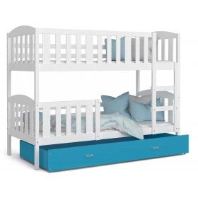 Ліжко двухъярусная Kubus 80x160 білий - синій