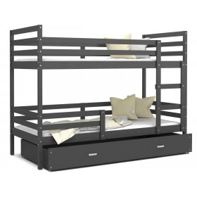 Кровать двухъярусная Jacek 80x160 Серый