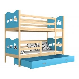 Ліжко двухъярусная Max 80x160 сосна - синій