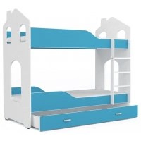 Ліжко двухъярусная Dominik D 80x160 білий - синій