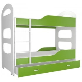 Ліжко двухъярусная Dominik 80x160 білий - зелений