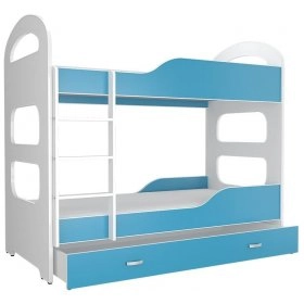 Ліжко двухъярусная Dominik 80x160 білий - синій