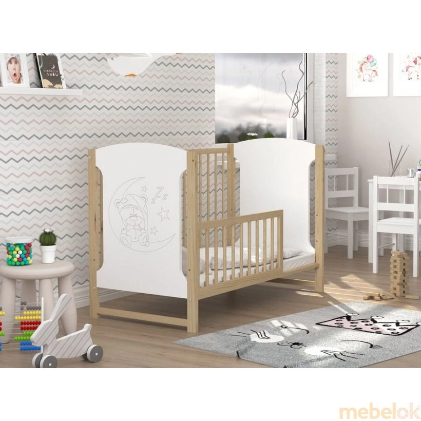 Кроватка детская Tola сосна - белый от фабрики AJK meble (АДжК мебель)