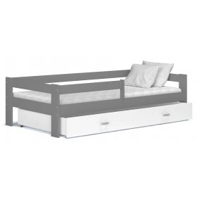 Кровать Хього 80x160 белый - серый