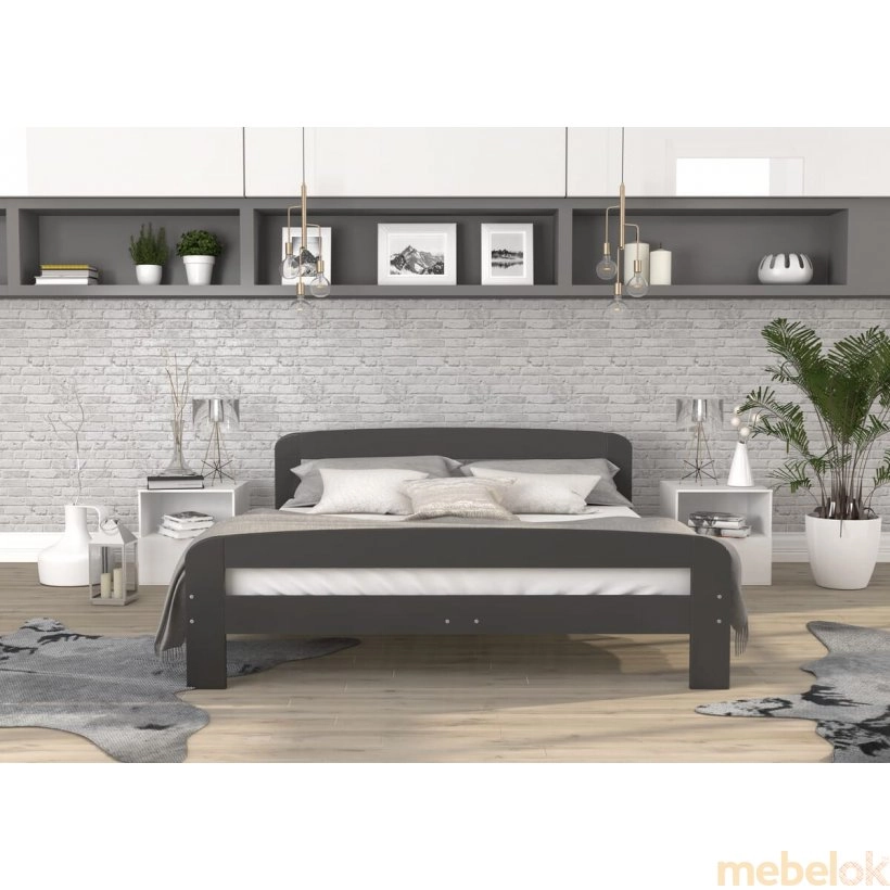 Ліжко DALLAS 160x200 сірий від фабрики AJK meble (АДЖК меблі)