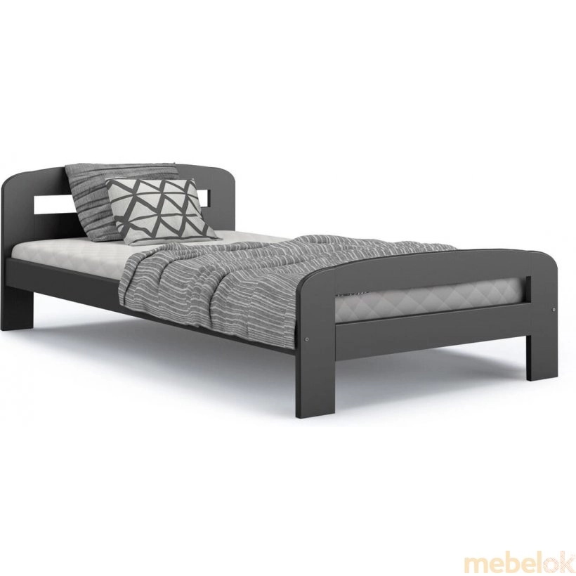 Кровать DALLAS 90x200 серый