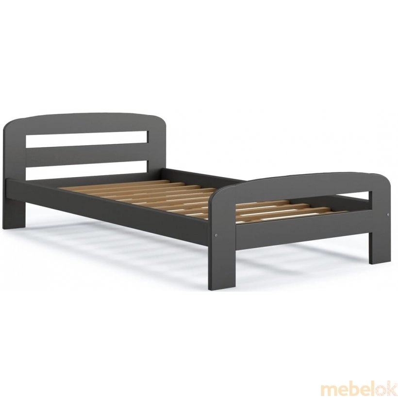 (Кровать DALLAS 90x200 серый) AJK meble (АДжК мебель)