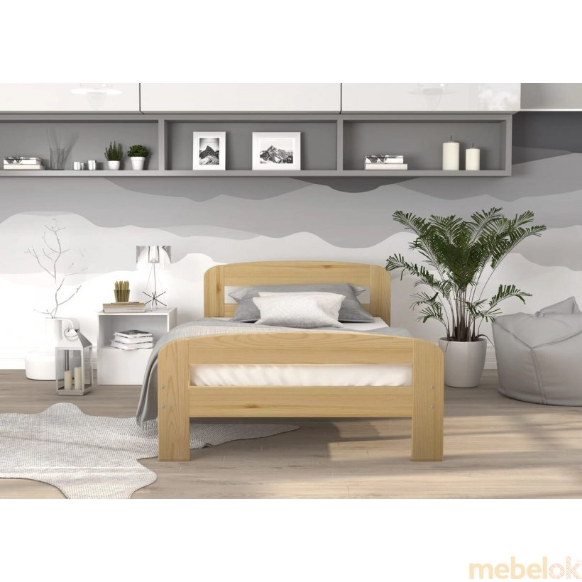 Кровать DALLAS 90x200 сосна от фабрики AJK meble (АДжК мебель)