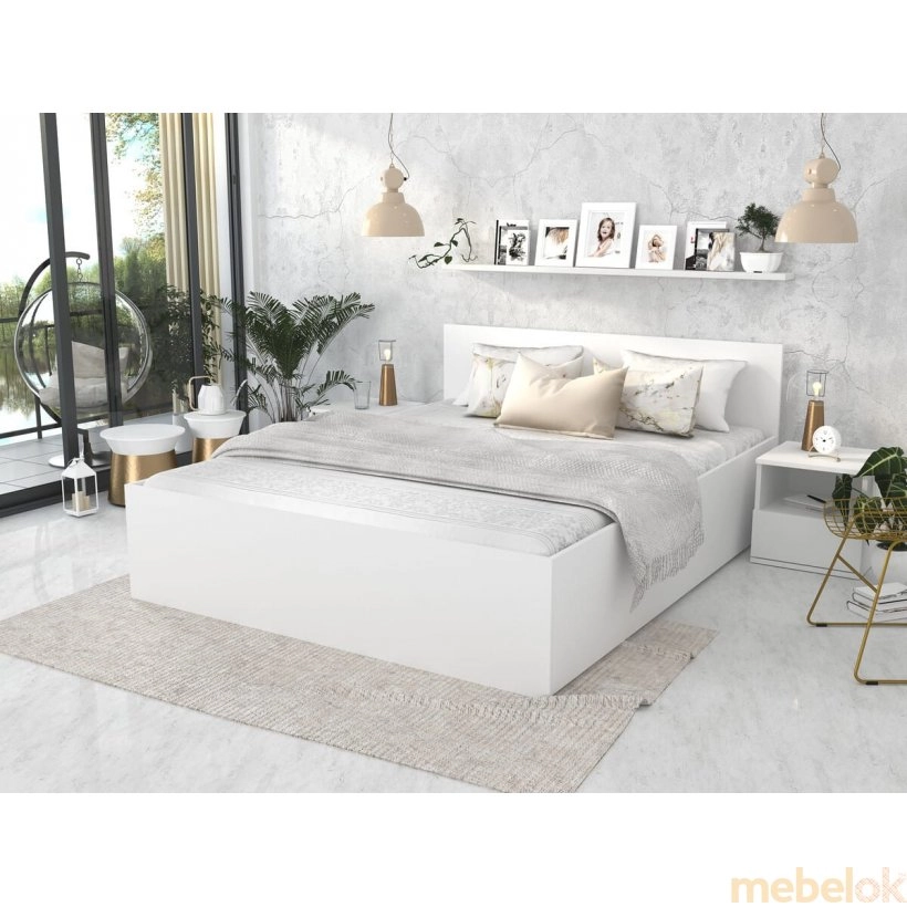 Кровать Панама 160x200 белый от фабрики AJK meble (АДжК мебель)