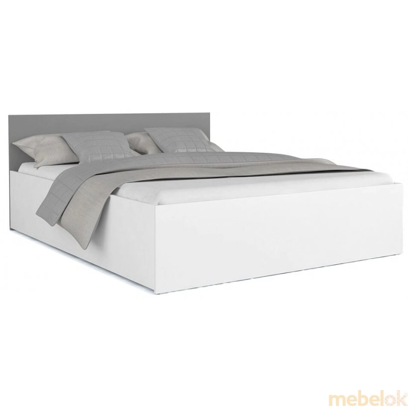 Кровать Панама 90x200 белый - серый