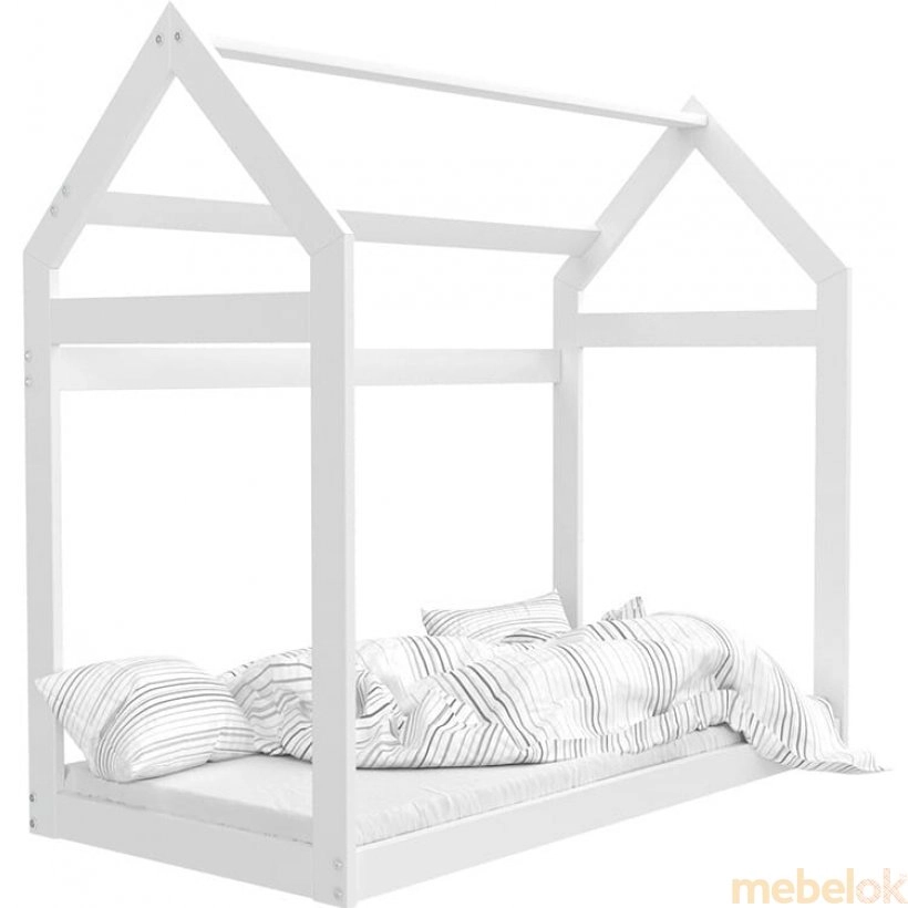 Кровать Домик 80x160 белый