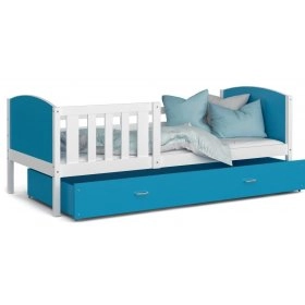Кровать Тами П 80x160 синий - белый