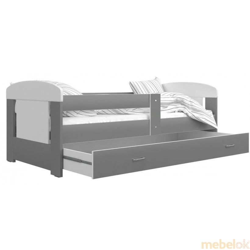 Ліжко Филип 80x140 сірий