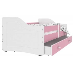Кровать SWEETY 80x140 белый - pозовый