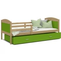 Кровать Мэтью П 80x190 зеленый - сосна