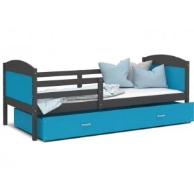 Кровать Мэтью П 80x160 синий - серый