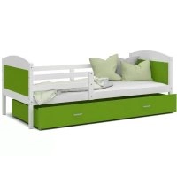 Ліжко Мэтью П 90x200 зелений - білий