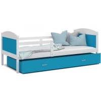 Ліжко Мэтью П 80x160 синій - білий