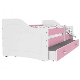 Кровать SWEETY 80x180 белый - pозовый