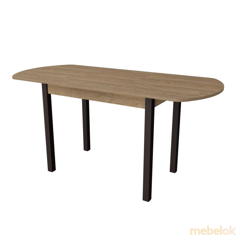 стол с видом в обстановке (Стол обеденный Модерн Дуб песочный - Венге)
