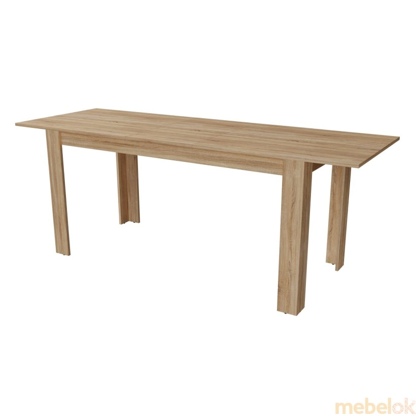 стіл з виглядом в обстановці (Обеденный раскладной стол Неман ГРОН 1760 Дуб сонома)