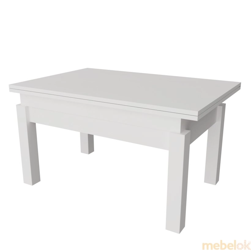 стіл з виглядом в обстановці (Стіл-трансформер Баттерфлай Білий)