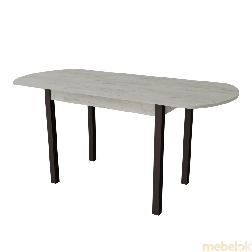 стіл з виглядом в обстановці (Стіл обідній Модерн Дуб крафт білий - Венге)