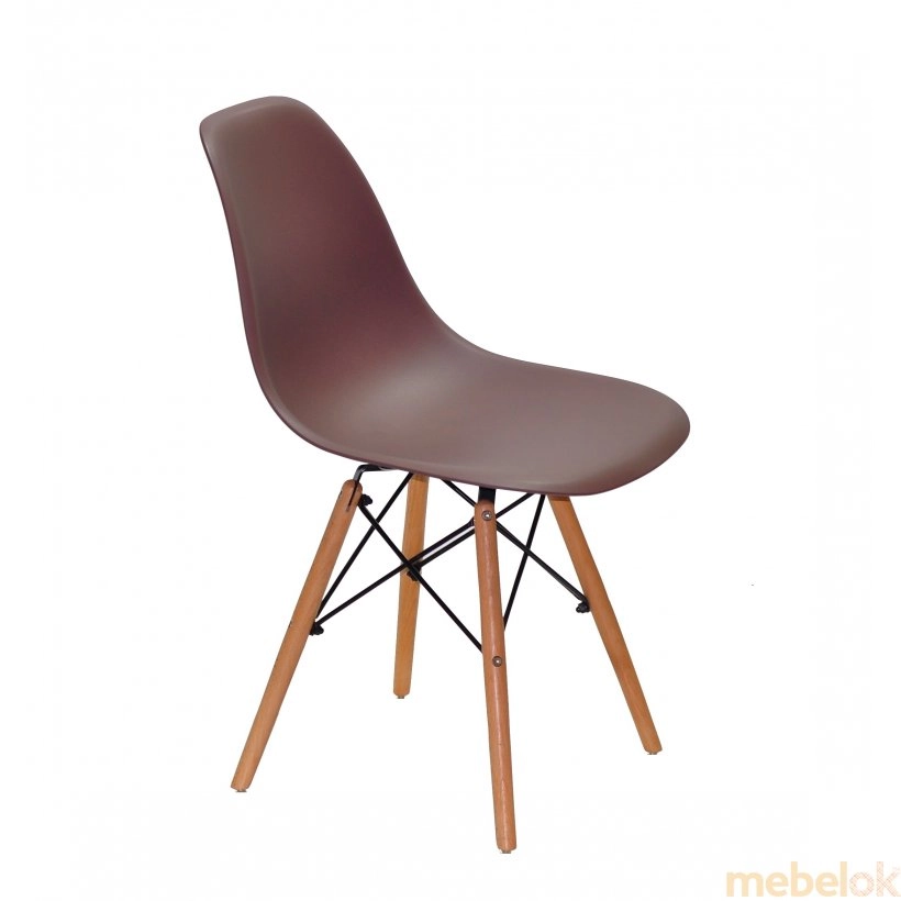 стул с видом в обстановке (Стул NIK NEW коричневый 90)