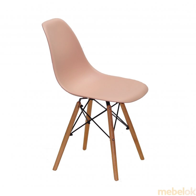 стілець з виглядом в обстановці (Стул NIK NEW рожевий 65)