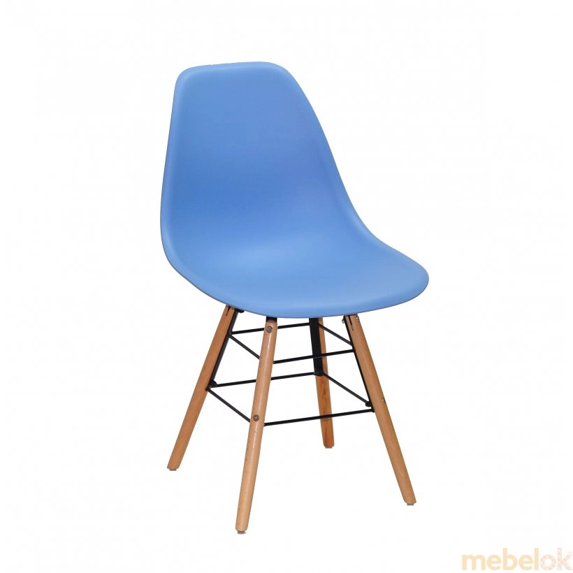 стул с видом в обстановке (Стул NIK Q голубой 53)