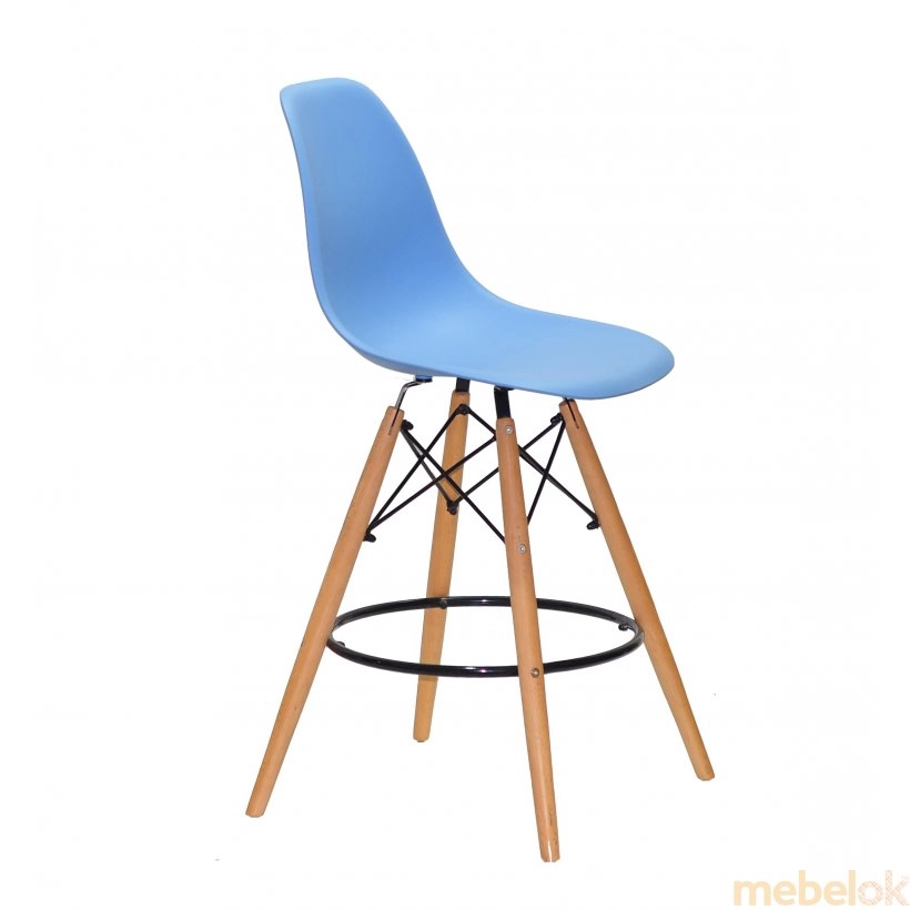 стілець з виглядом в обстановці (Стул NIK BAR 65 голубой 53)