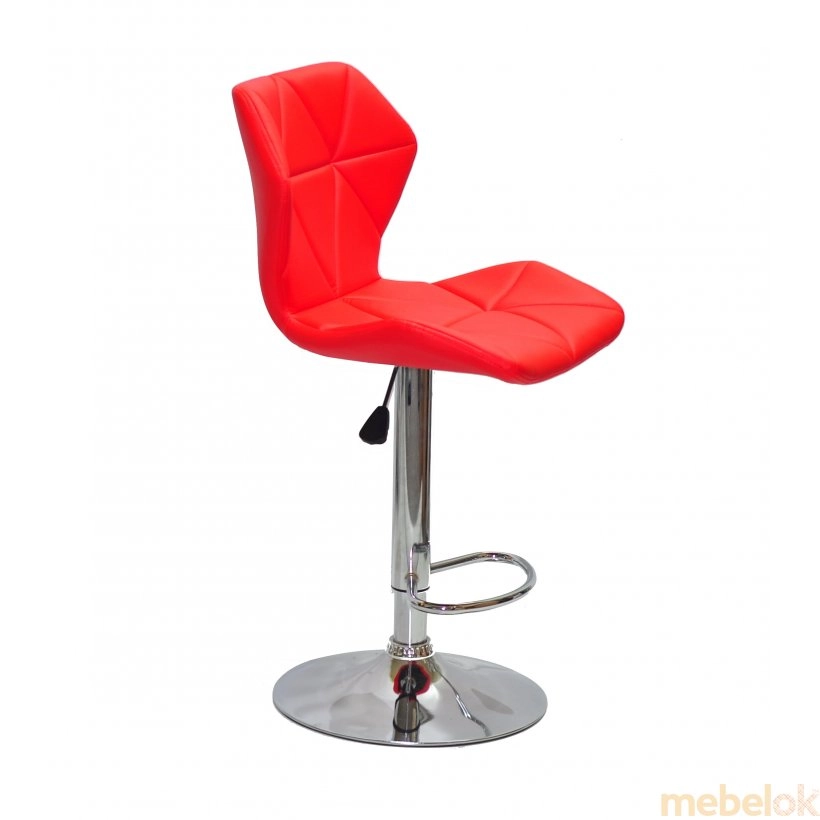стілець з виглядом в обстановці (Стілець TORINO BAR CH-BASE ЕК червоний 1007)