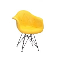 Кресло LEON SOFT BK-ML Ш-Л Желтый G-100