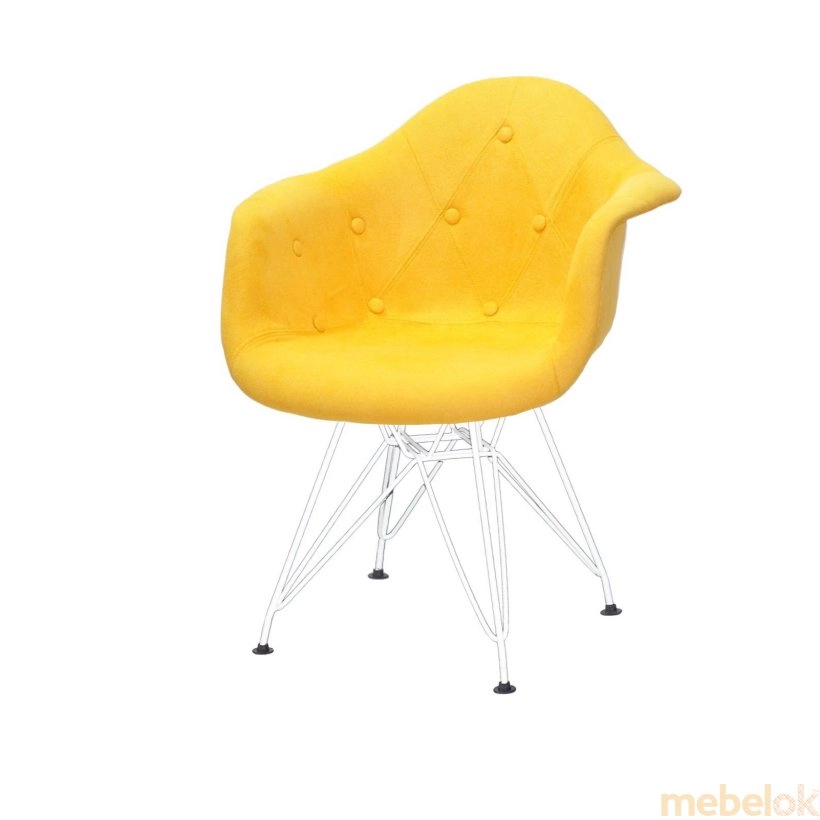 Кресло LEON SOFT WT-ML Ш-Л Желтый G-100 від фабрики Onder Mebel  (Ондер Мебель)