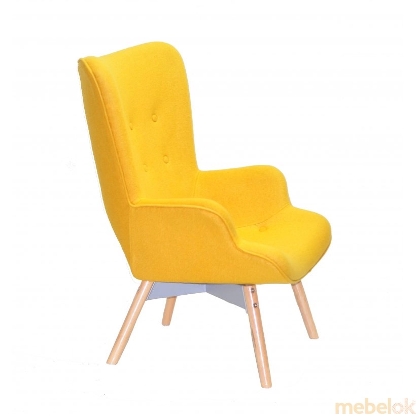Крісло REGENT Жовтий W-4 від фабрики Onder Mebel  (Ондер Мебель)